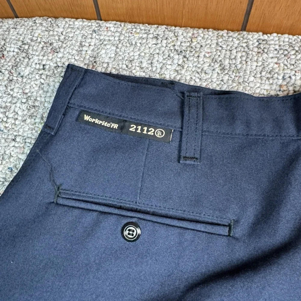 Workrite FR Flame Resistant Pants Mens 34x29 Blue NOMEX Aramid 401NX75NB